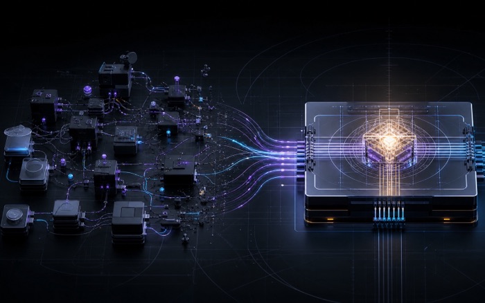 Disconnected software modules converging into one purpose-built business system